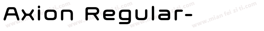 Axion Regular字体转换